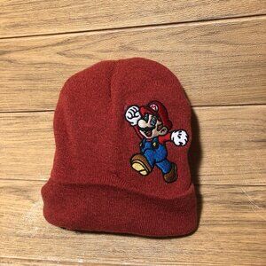 Nintendo Super Mario red rust adult beanie, large embroidery